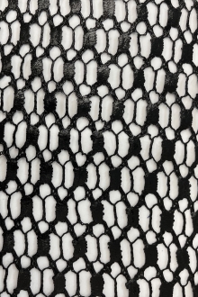 black gray beige straight strip of lace fabric. (801246)