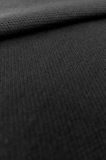 Japanese Cotton Pique Knit in Black0