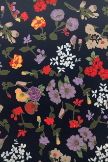 Polyester Crepe De Chine With Floral Print0