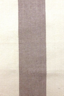 Cotton Upholstery 3" Stripe In Lilac And White0