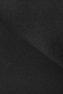 Italian Wool Blend Weather Resistant Gabardine in Black0