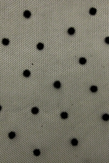 Polka Dot Flocked Fine Tulle - Black  FABRICS & FABRICS – Fabrics & Fabrics