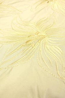 Embroidered Silk Tafetta0