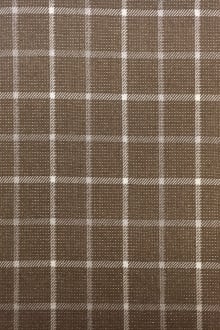REDUCED Wool and Lurex Plaid in Brown0