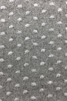 Cotton Wool Flannel With Embroidered Dots0
