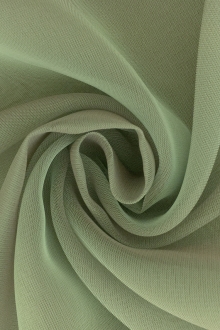 Iridescent Polyester Chiffon in Sage0
