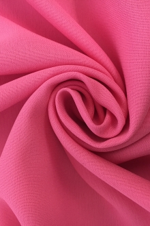 Italian Silk Marocain Crepe in Flamingo Pink0
