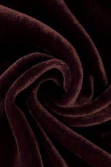 Silk and Rayon Velvet in Plum 0