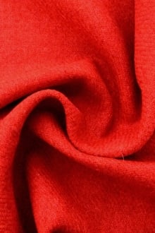 Wool Harris Tweed in Tomato Red0