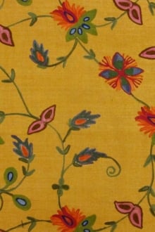 Crewel Embroidered Silk Matka0