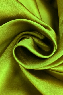 Silk Duchesse Satin in Apple Green0