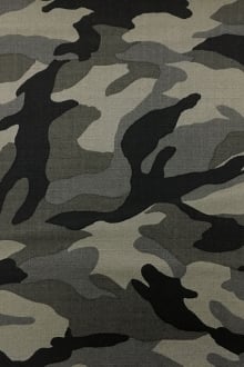 Japanese Camouflage Cotton Ripstop in Grey0