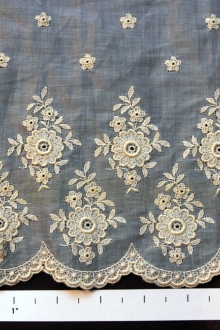 Cotton Embroidered Organdy0
