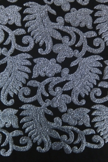 Sequins Embroidered Silk Chiffon0