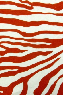 Linen Upholstery Zebra Print in Cinnamon0