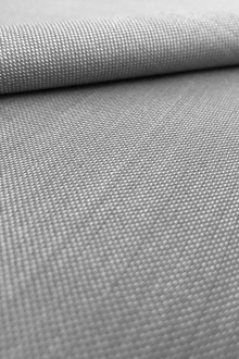Wool Silk Blend Sharkskin Suiting in Pearl Grey0