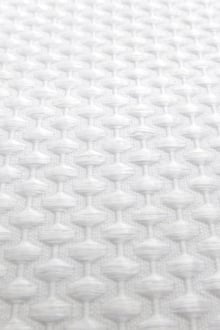 Stretch Cotton Poly Blend Pique in White0