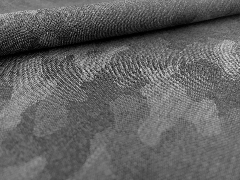 Italian Wool Camouflage Jacquard Suiting in Graphite