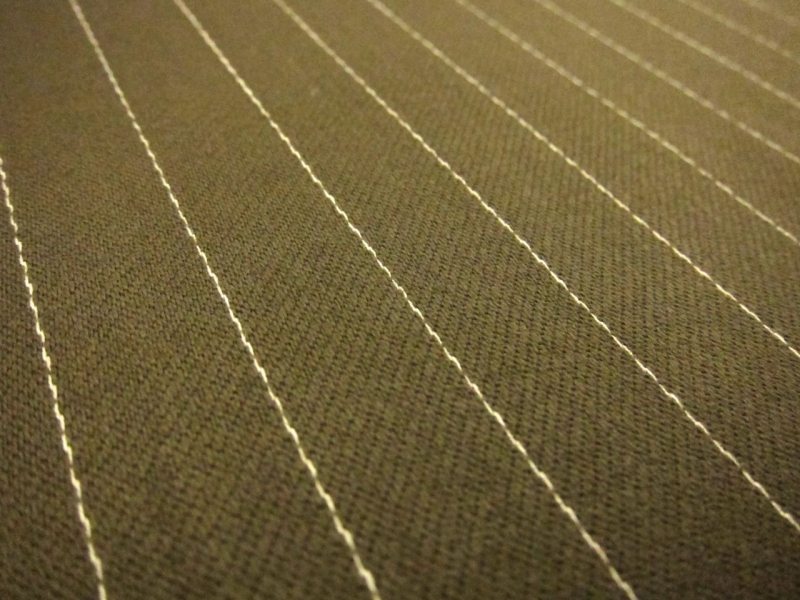 Wool Blend Satin Faille Pinstripe2