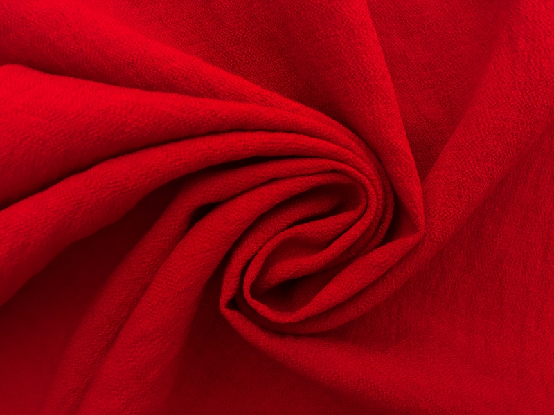 Rayon Nylon Crepe in Red 1