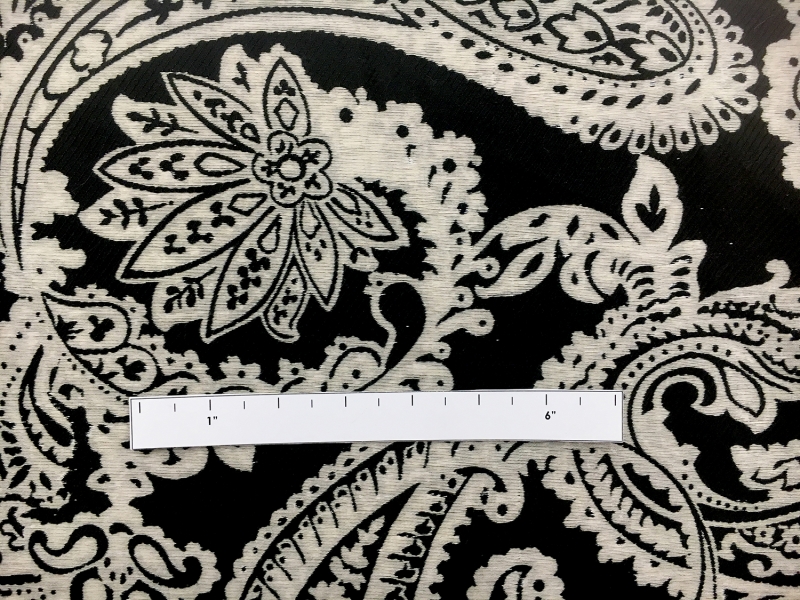 Extra Wide Doubleface Jacquard Large Paisley Pattern3