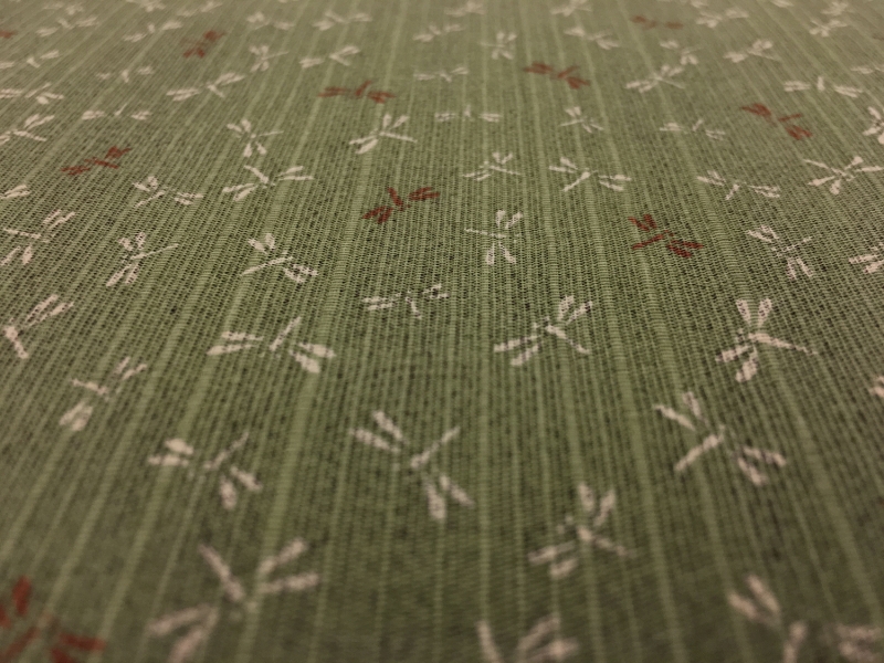 Japanese Doubleface Cotton with Dragonflies Pattern1