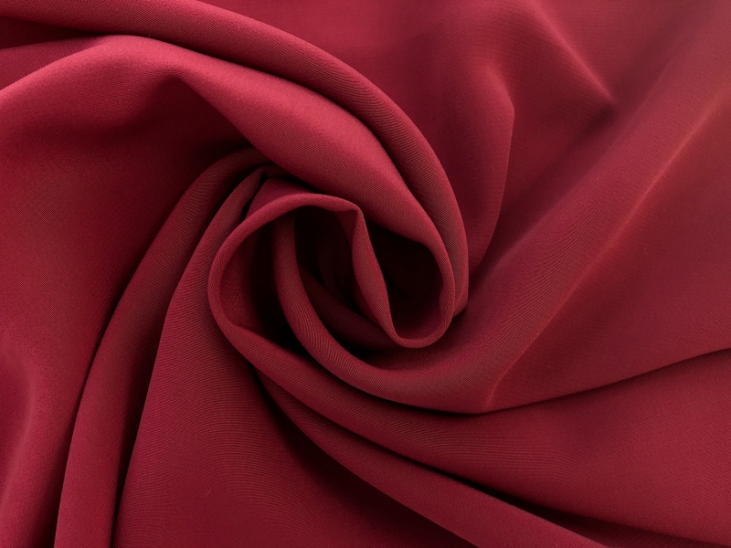 Polyester Powder Crepe De Chine in French Raspberry1