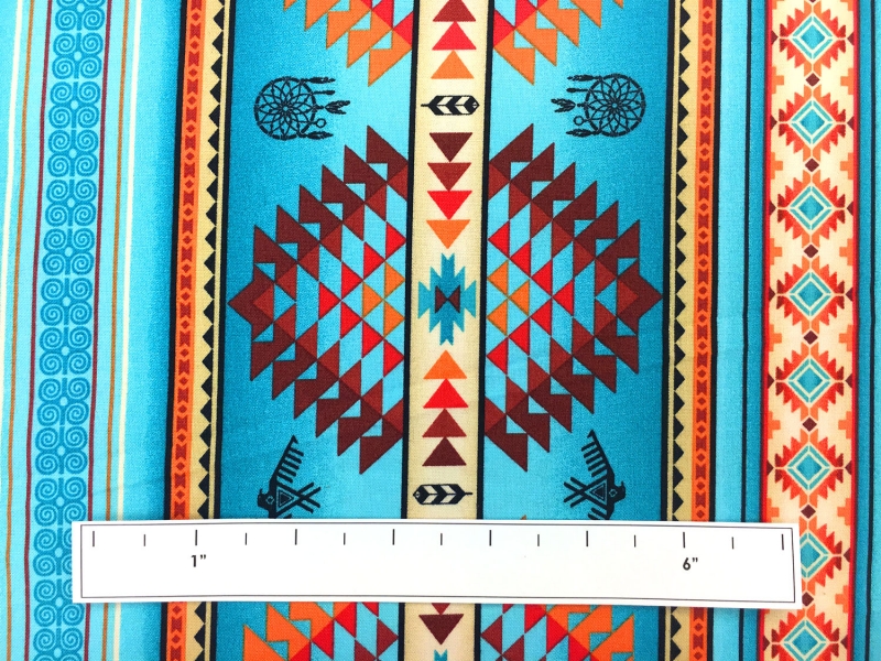 Cotton Print With Native Motif1