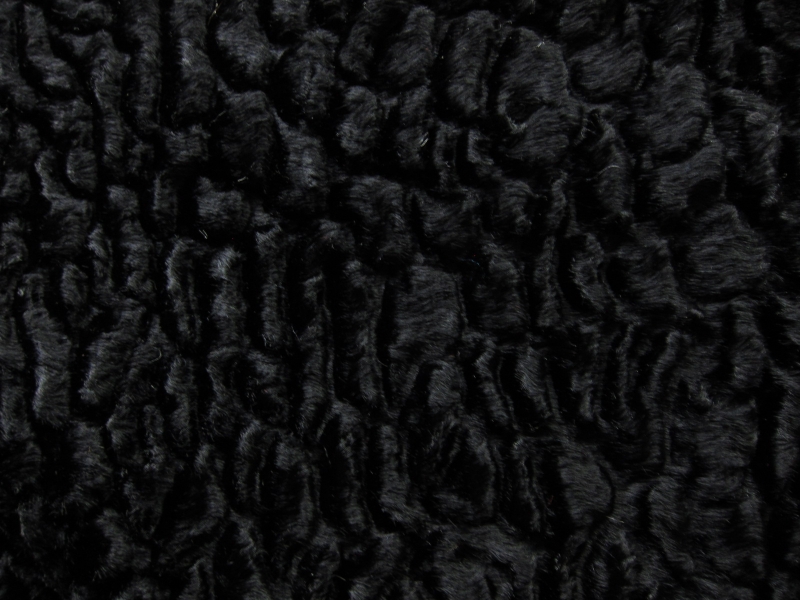 Persian Velvet Faux Fur in Black2