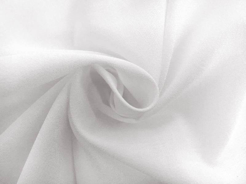 Swiss Cotton Georgette in White 1