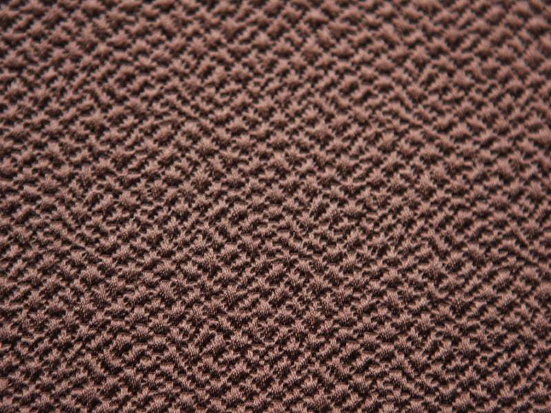 Silk and Wool Hammered Satin in Brown2