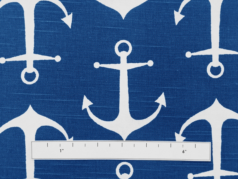Cotton Canvas With Anchor Print1