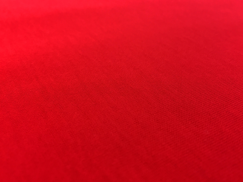 Italian Cotton Jersey in Rosso Corsa0