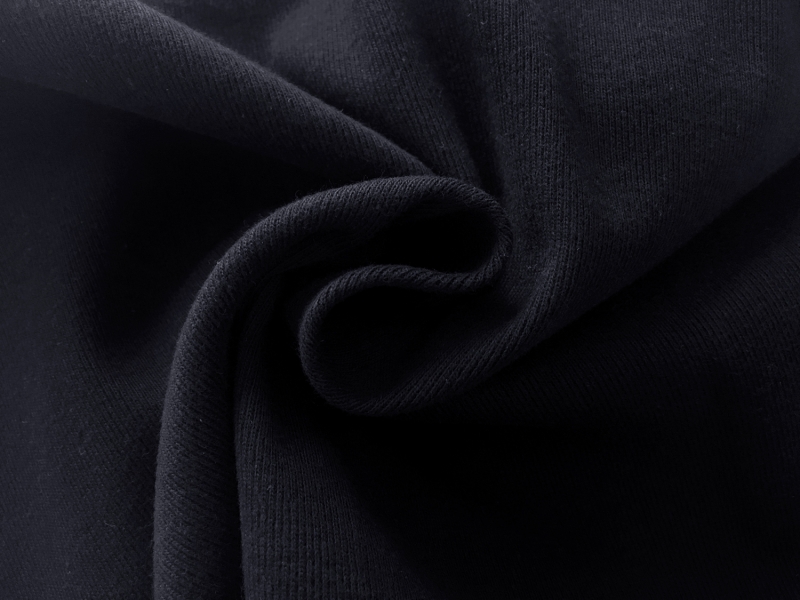 Japanese Cotton Tubular Rib Knit in Midnight Navy | B&J Fabrics