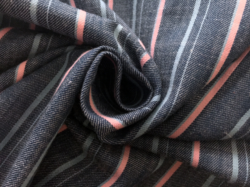 Japanese Cotton Blend Yarn Dyed Stripe