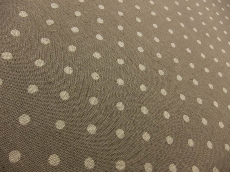 Japanese Cotton Linen Polka Dot Print2
