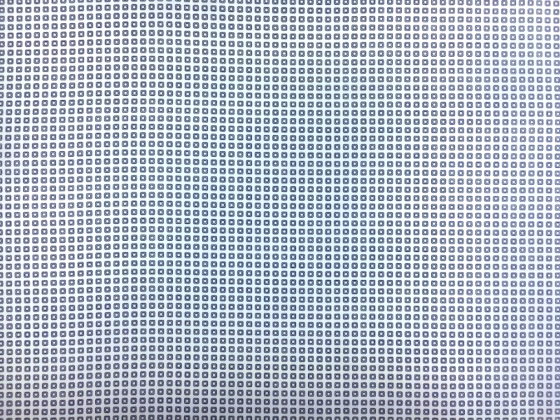 Cotton Shirting Petite Squares Print in Navy0
