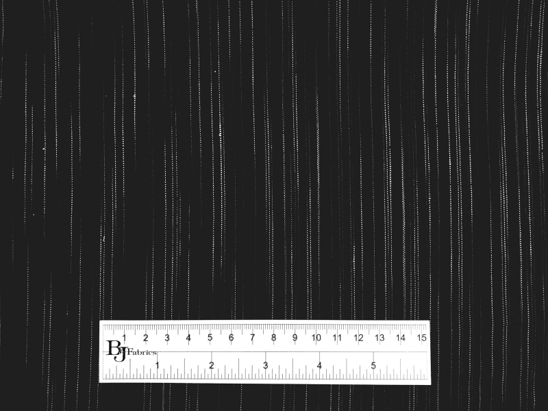 Linen Novelty Stripe in Black3