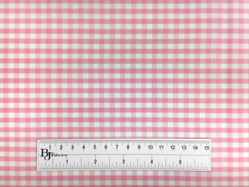 1/4" Cotton Gingham in Pink3