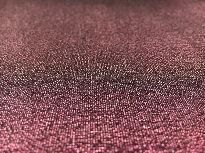 Polyester and Cotton Blend Lamé in Bordeaux1