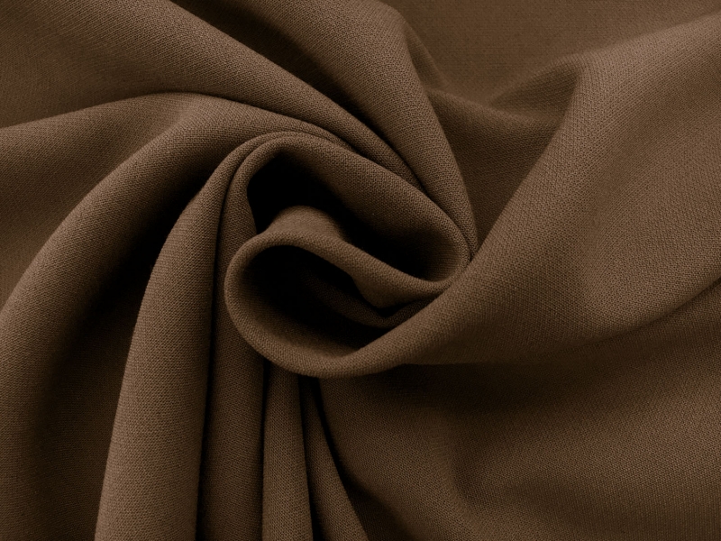 Poly Rayon Spandex Suiting in Chocolate1