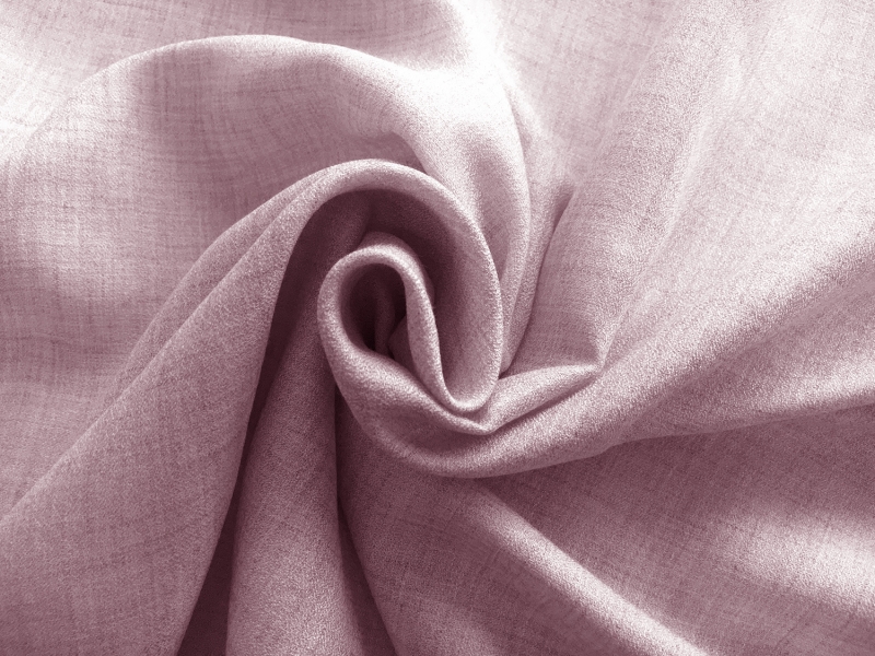 Spanish Viscose and Wool Crepe Challis in Rose1