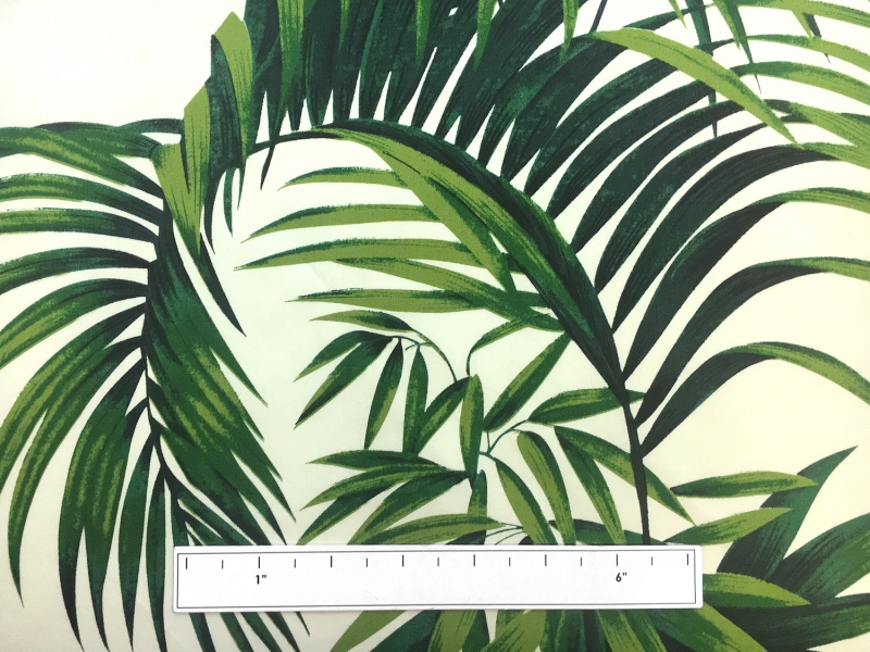 Tropical Palm Leaves Cotton Broadcloth Print3
