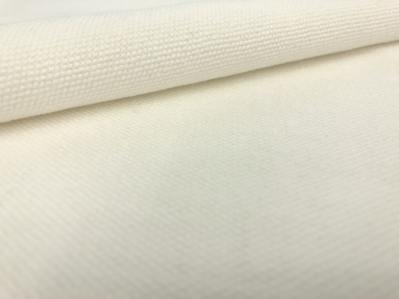 Linen and Cotton High Performance Upholstery in Oyster White0