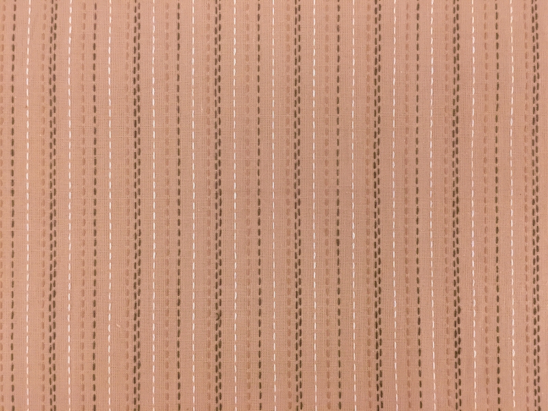 Cotton Woven Novelty With Stitched Stripes0