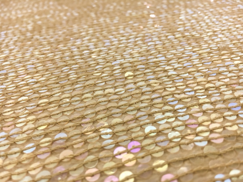 Opalescent Rows of Sequins on Silk Chiffon2