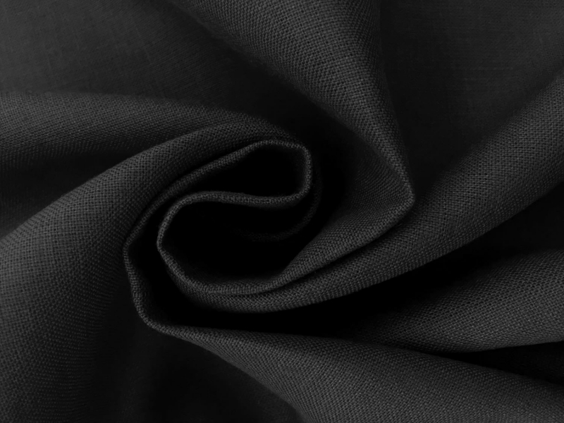 Italino Handkerchief Linen in Black1
