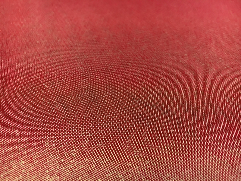 Microfiber Gold Metallic Chiffon in Red2