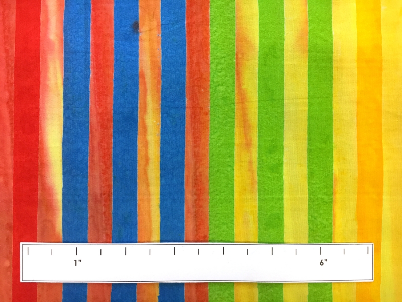 Multicolor Cotton Striped Batik3