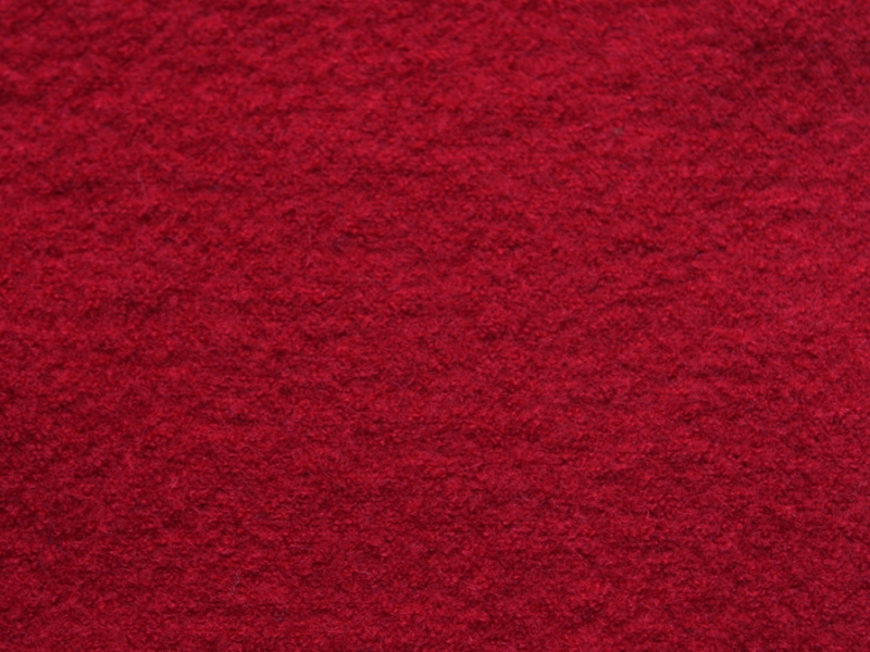 Boiled Wool in Red
